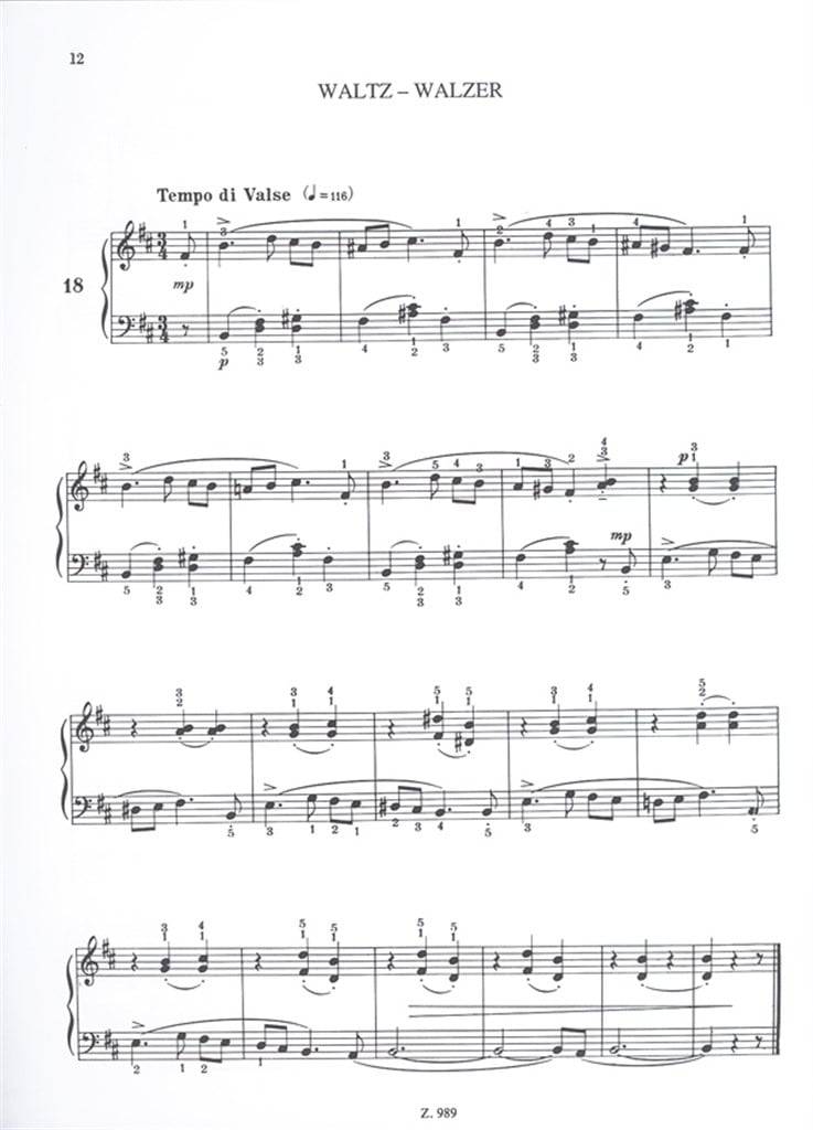 Die erste Zeit am Klavier - 18 Klavierstücke